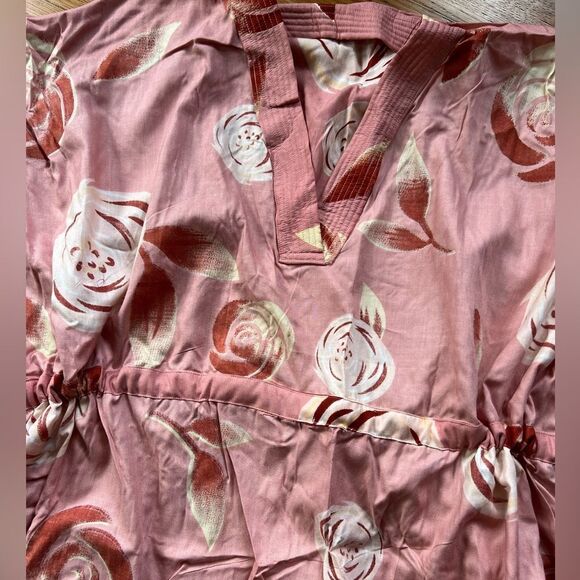 V-neck Kaftan with drawstring waist - Picture 2 of 4